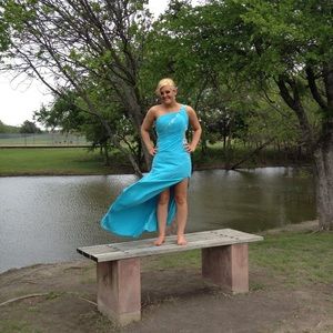 unique back prom dress